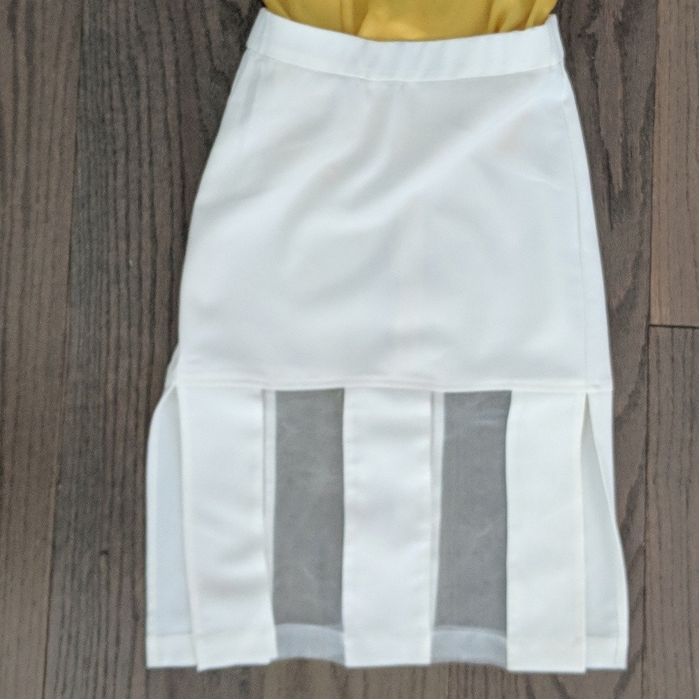 HOMMAGE LA White Pencil Skirt